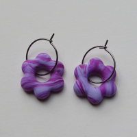 Mini Flower Hoops