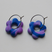 Mini Flower Hoops